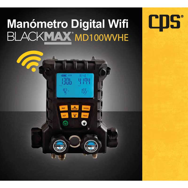 Manómetro Digital con WiFi 4 Válvulas MD100WVHE CPS