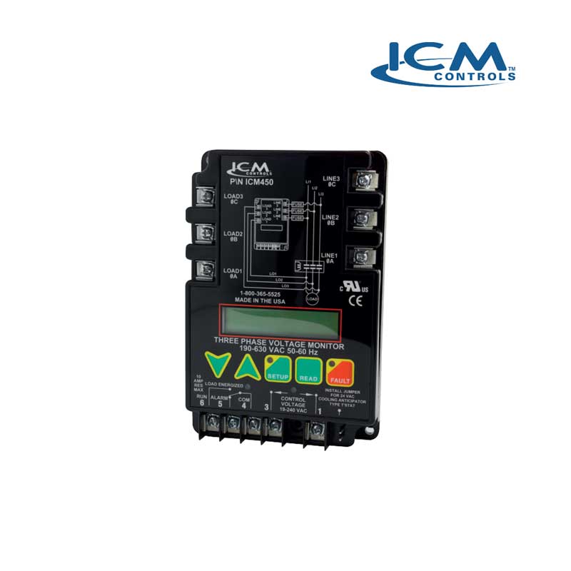 Protector de Fase y Voltaje Trifásico Digital ICM450SC ICM